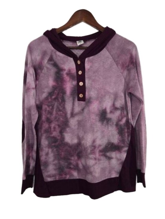 Sew In Love Tops - Sew in Love tye-dye hooded top